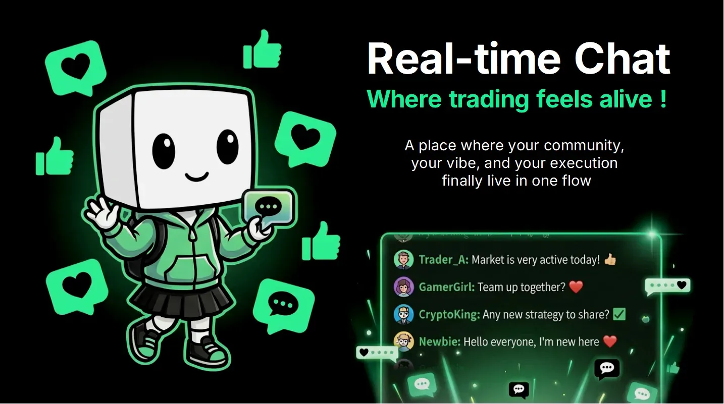 Real-time chat on TOFU — the room is always live