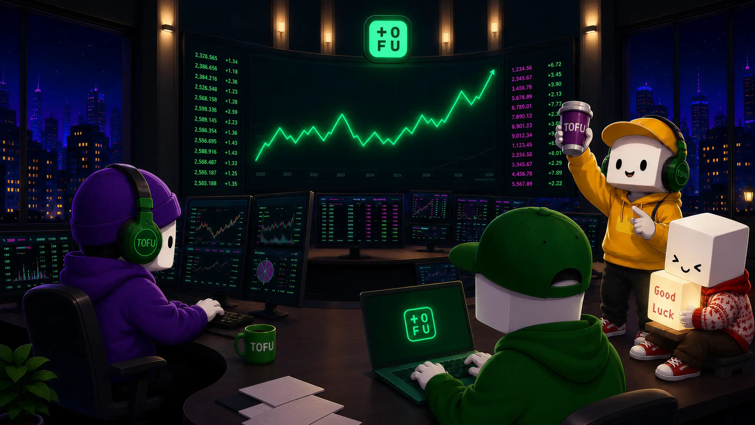 TOFU pit trading banner